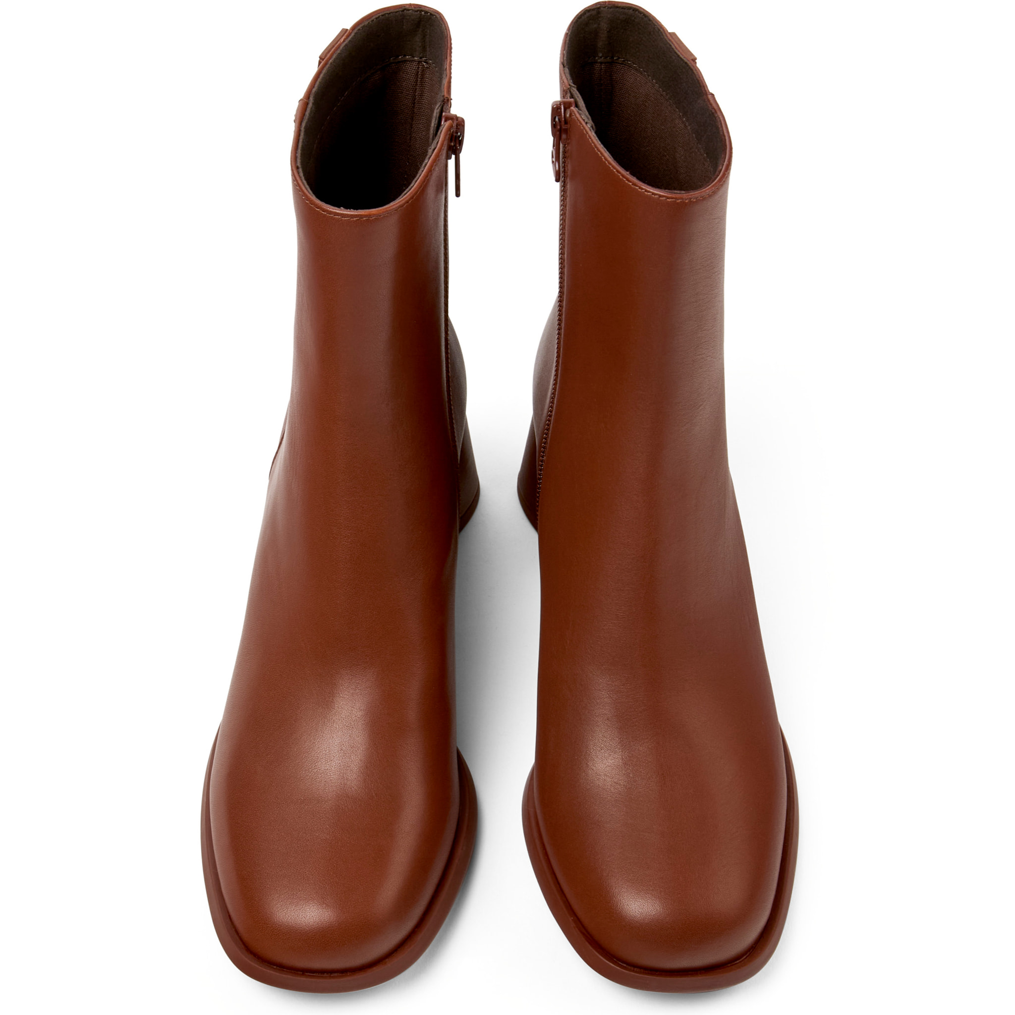 Botines - CAMPER Kiara - Rojo - Cuero liso