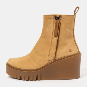 Botines con tacón 2091 NOBUCK KARAMEL/ CATANIA color Karamel