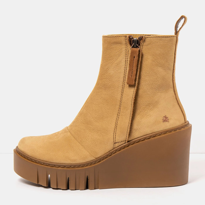 Botines con tacón 2091 NOBUCK KARAMEL/ CATANIA color Karamel