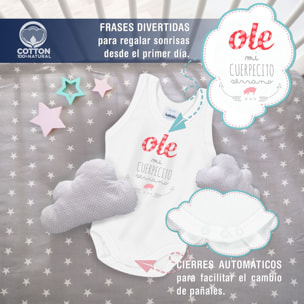 Body bebé tirantes personalizado frases