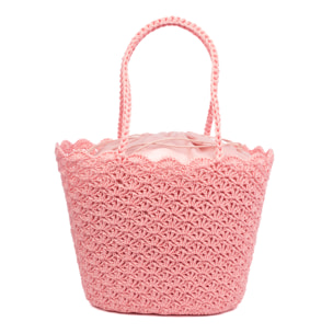 Basentello Bolso de hombro Mujer. Fabricaco en algodón tejido artesanal a mano.