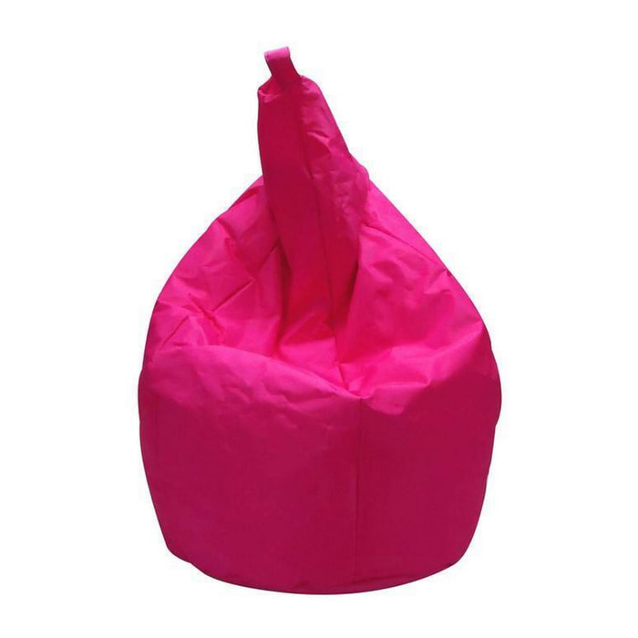 Pouf Angillina, Poltrona multiuso, Poltroncina sacco, Pouf poggiapiedi, Made in Italy, 80x80 h120 cm, Fucsia