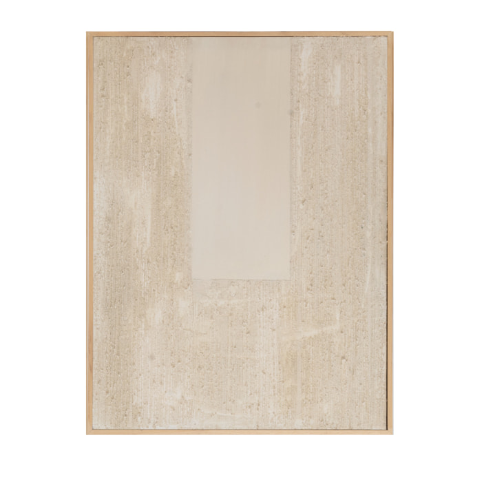 Cuadro beige-marrón decorativo sobre algodón con bastidor de madera pintado a mano con pintura al óleo en varias medidas
