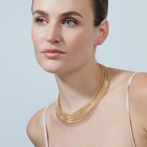 Collar Lisan acabado oro amarillo 18k