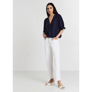 Blusa ricamo a jour