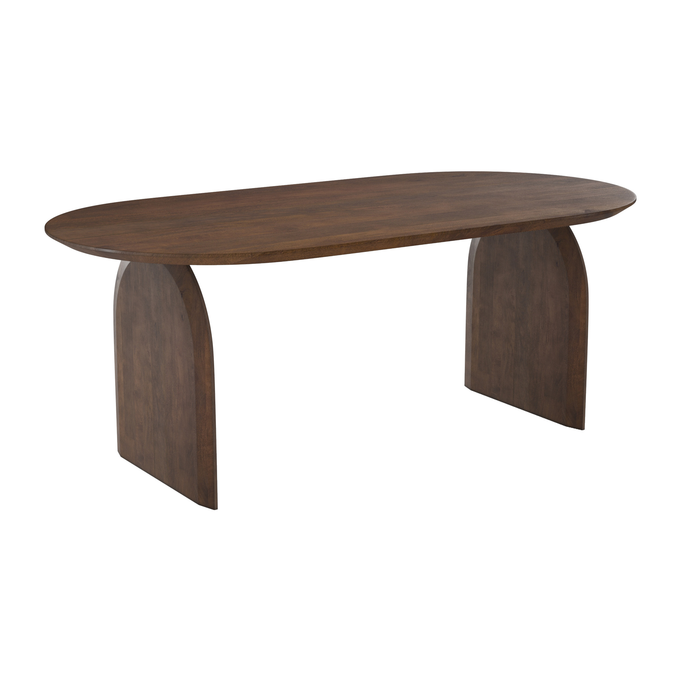 Table ovale Alix en bois de manguier massif 6 places