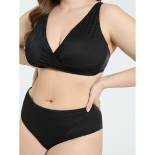 Fiorella Rubino - Bikini de red con escote cruzado - Negro
