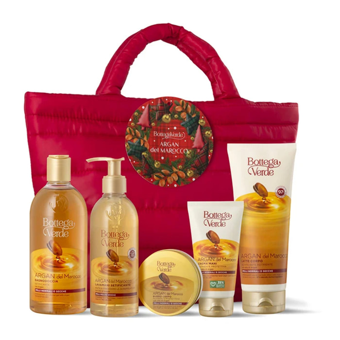 Maxi bag trapuntata Argan