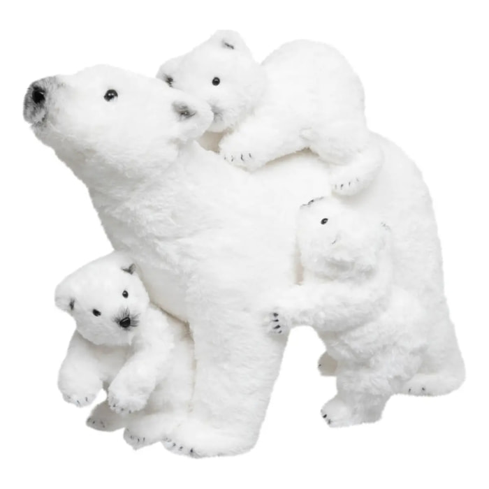 Décoration Noël, famille Ours, H 42 cm