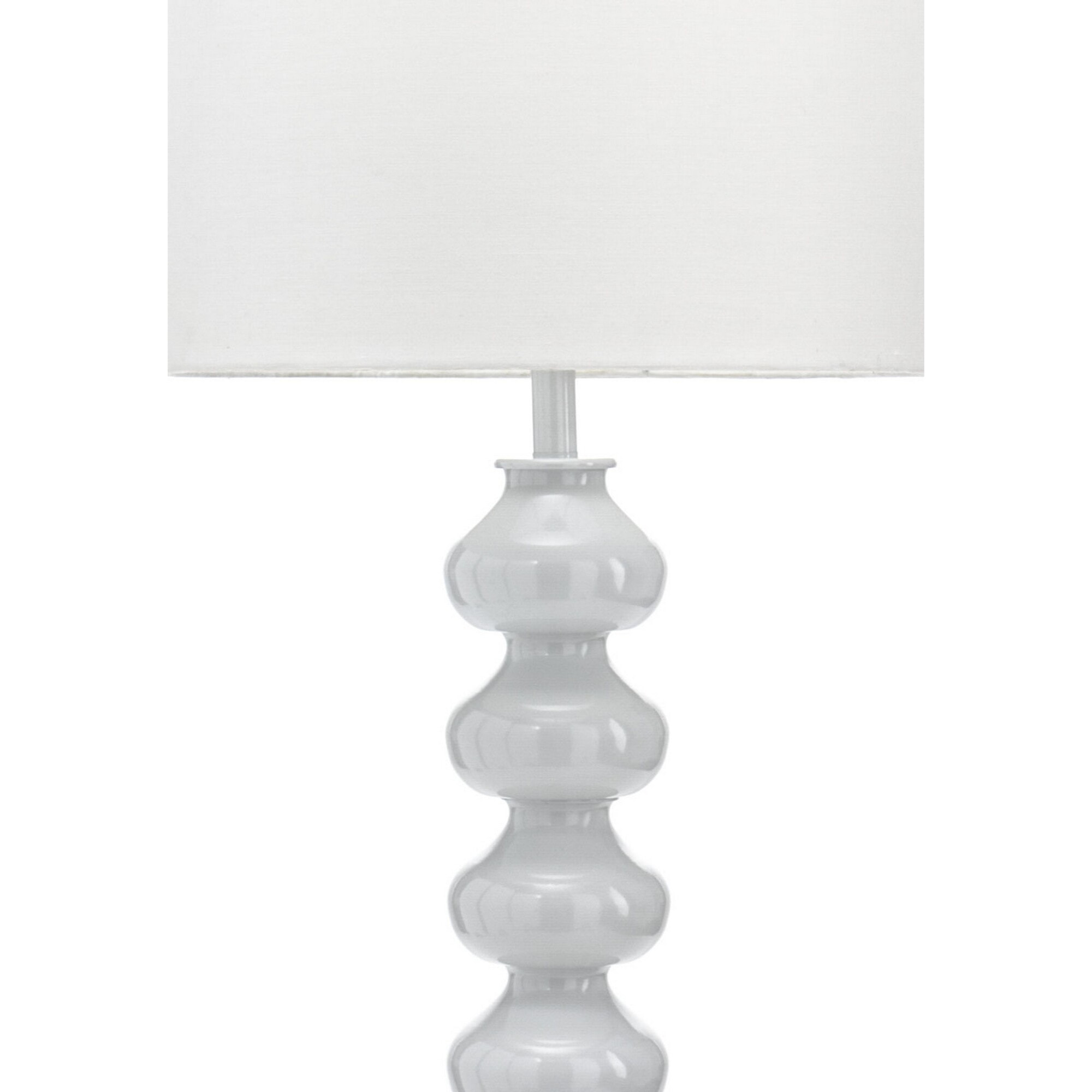 Lampadaire Tomasucci VANITY, en coton et acier, blanc, 45 × 45 × 170 cm