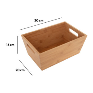 Panier de rangement en bambou Naturéo