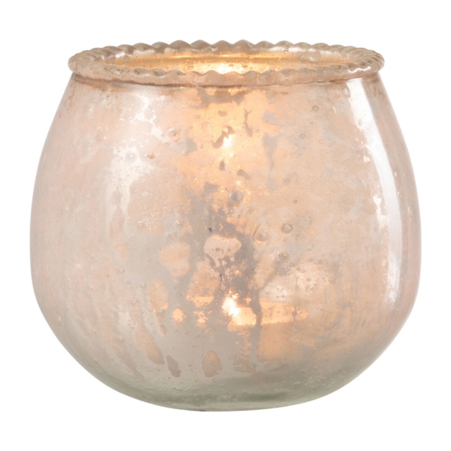 J-Line photophore - verre - rose - small - 2 pcs