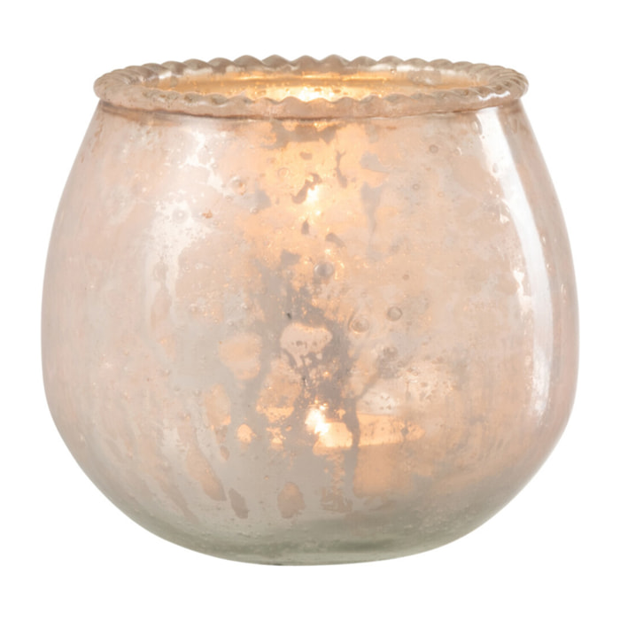 J-Line photophore - verre - rose - small - 2 pcs