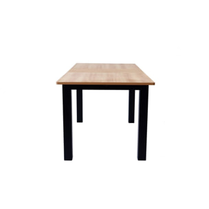 Table à manger extensible effet bois 6/8 personnes - LEXI