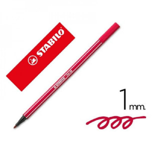 Rotulador stabilo acuarelable pen 68 rojo oscuro 1 mm (Pack de 10 uds.)