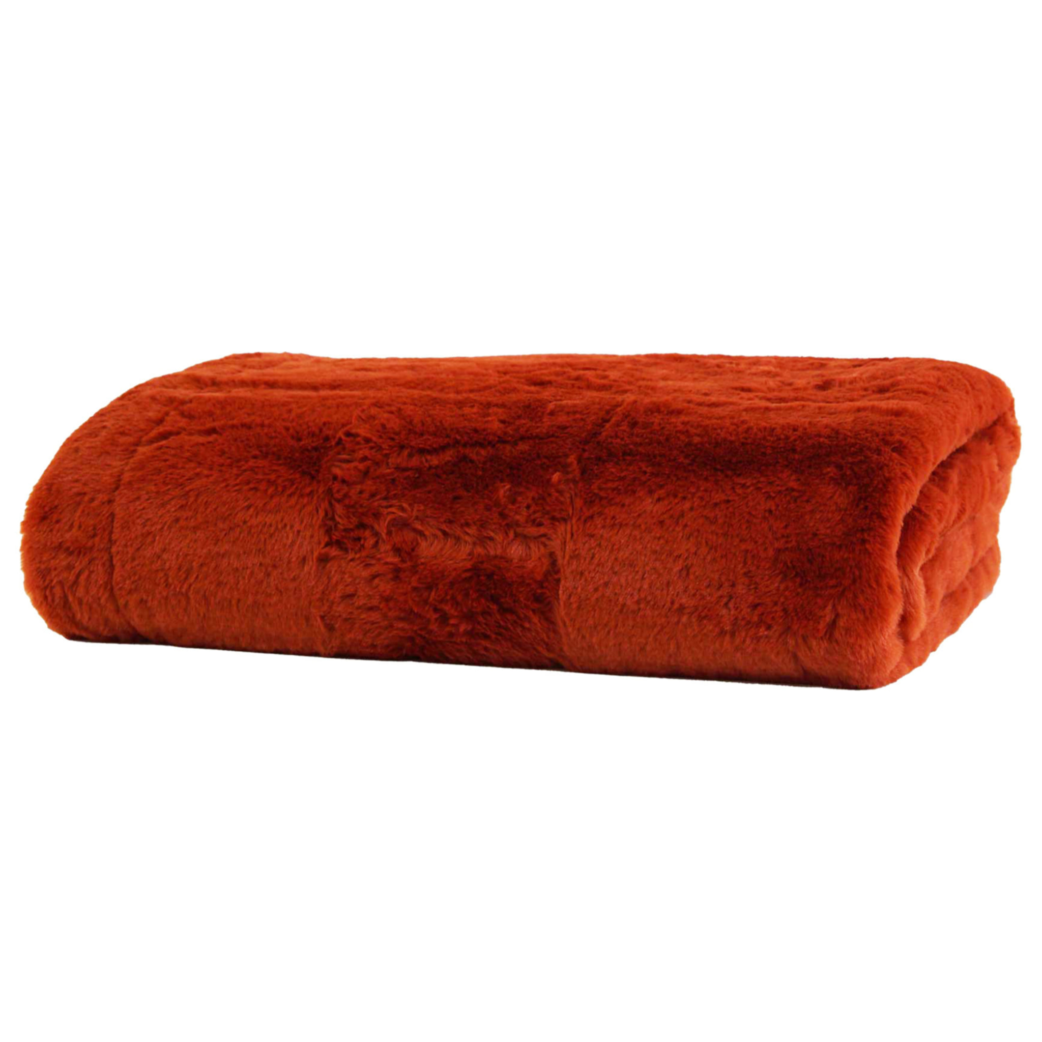 Plaid tout doux - Brique