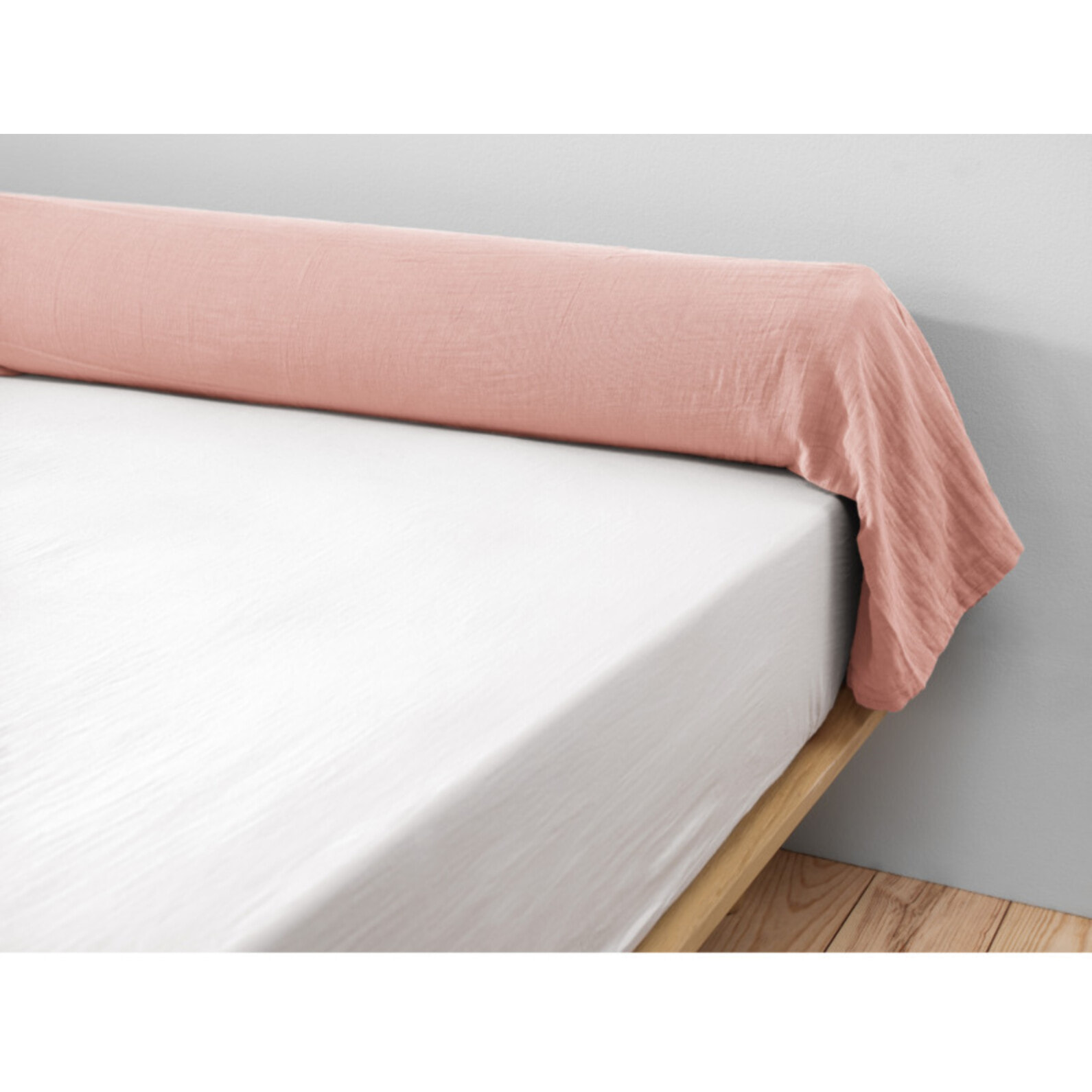 Taie de traversin "Gaïa" 85 x 185 cm "Gaze de Coton" - Gaïa Rose Pêche - 85 x 185 cm