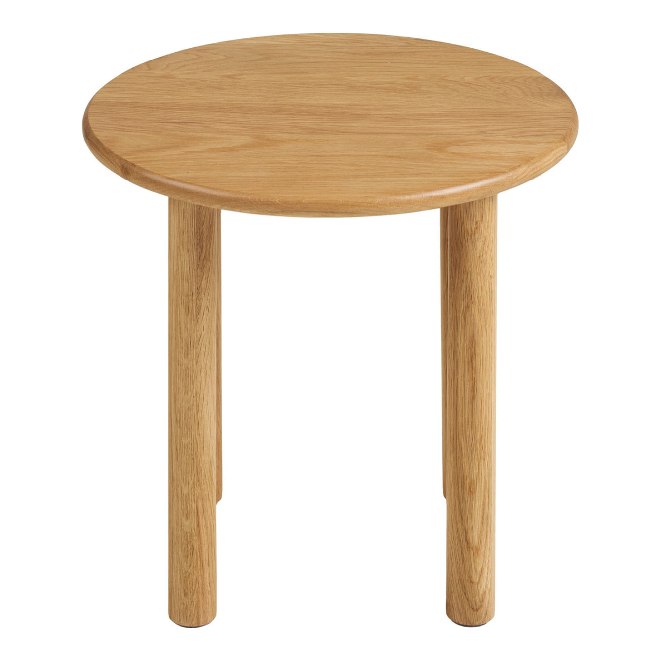 Tavolino da appoggio Jena in rovere massello naturale ø40x40 cm