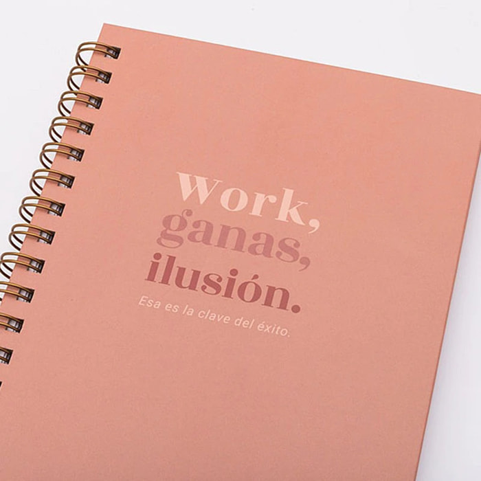 Libreta "Work, ganas, ilusión"