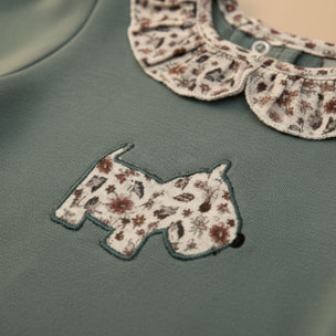 Conjunto Ranita Niña Felpa Floresta