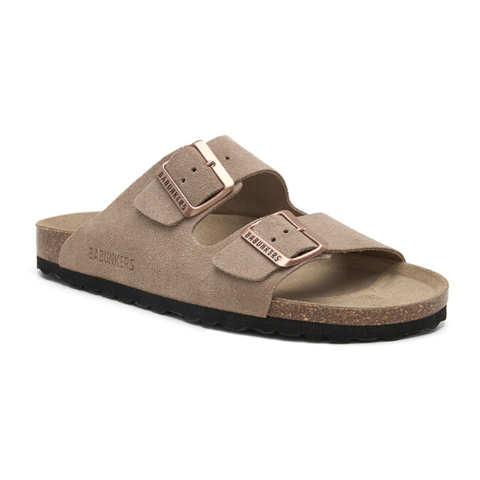SANDALIA BABUNKERS MARRON