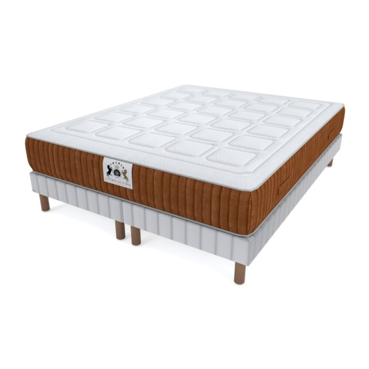 ENSEMBLE PASSY - Matelas 2 Places + 2 Sommiers