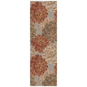 Passatoia tappeto cucina bagno ingresso multiuso, disegno fiori
