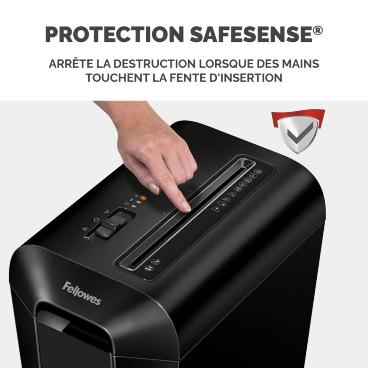 Destructeur FELLOWES MICROSHRED LX65 NOIR