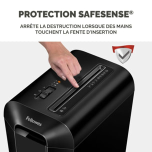 Destructeur FELLOWES MICROSHRED LX65 NOIR