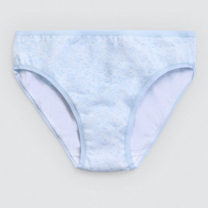 Confezione da 2 mutandine in cotone per bambine con stampe floreali e screziate