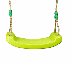 Balançoire double avec echelle de corde - Techwood Harmonie BLOU FUN - Aléo by Trigano