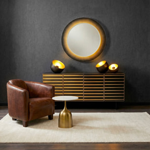 Lampe Apollon Smooth 28cm gris anthracite Kare Design