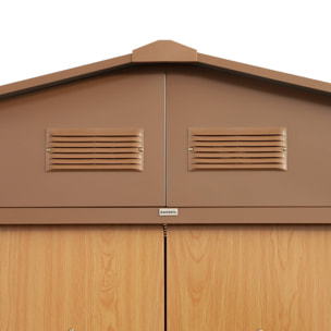 Abri de jardin métal 7,06m² avec kit d'ancrage CALAISIS