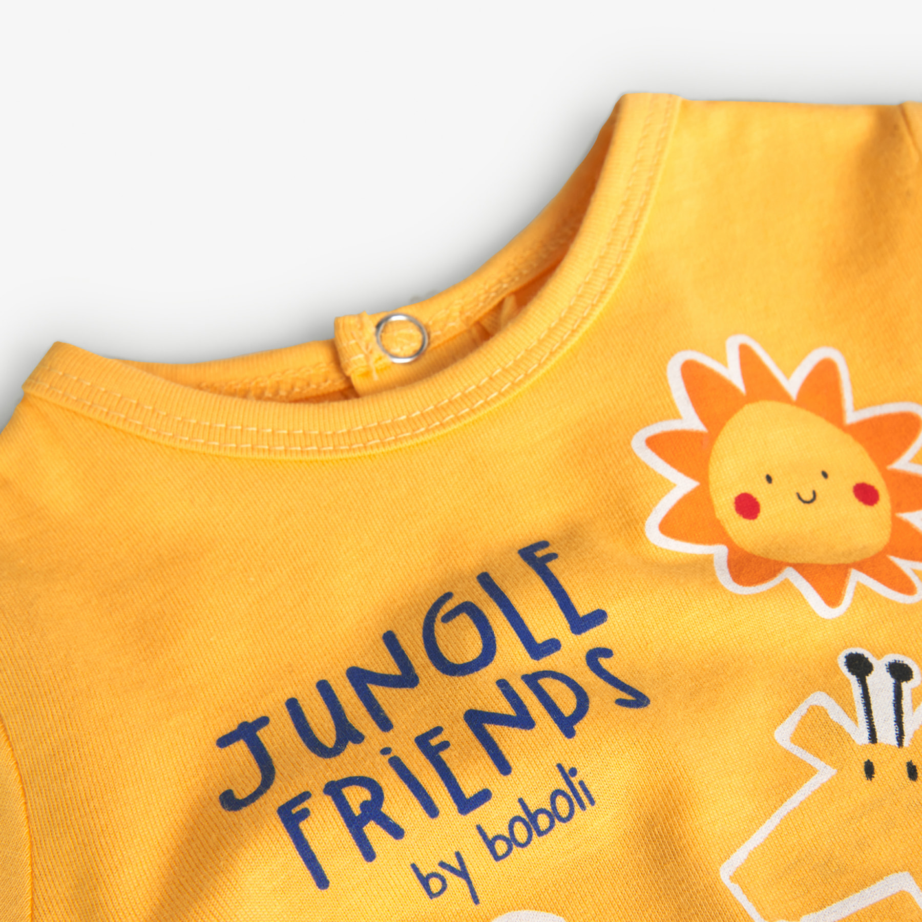 Pelele recién nacido, algodón estampado, mangas largas