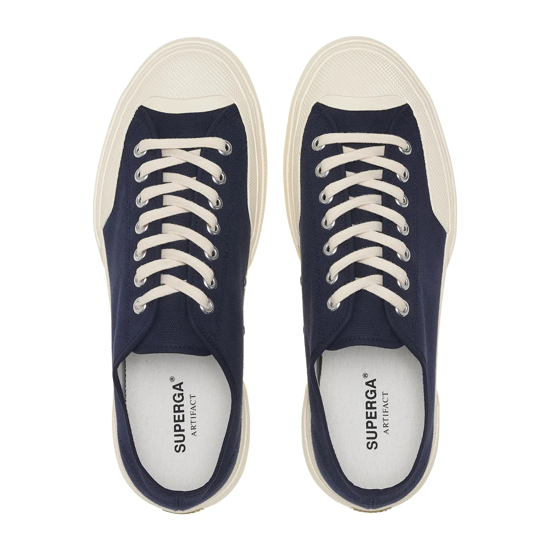 Superga - Sneakers Uomo Donna Bianco - 2432 WORKS LOW CUT COTTON CANVAS