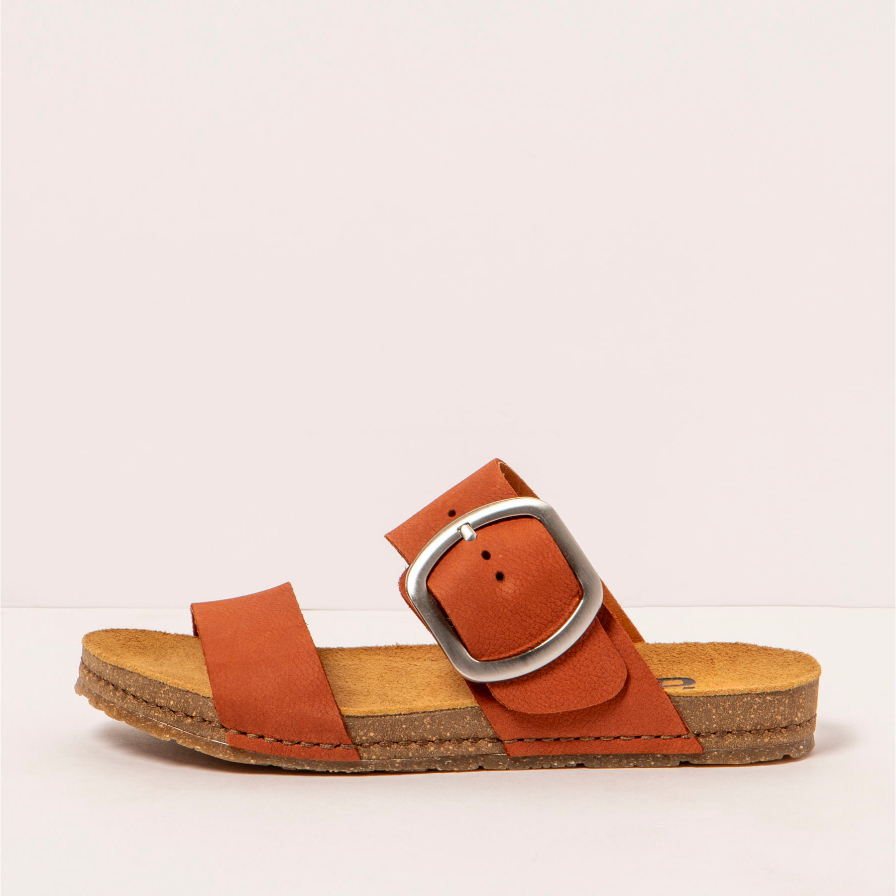 Sandalias 0175 NOBUCK DARK ORANGE/ CRETA color Dark orange