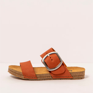 Sandalias 0175 NOBUCK DARK ORANGE/ CRETA color Dark orange