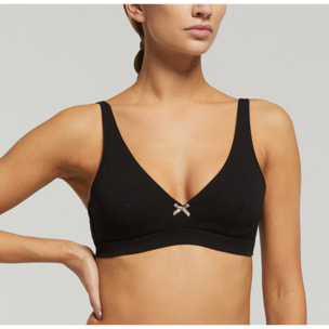 Reggiseno ferretto cotone con fiocco