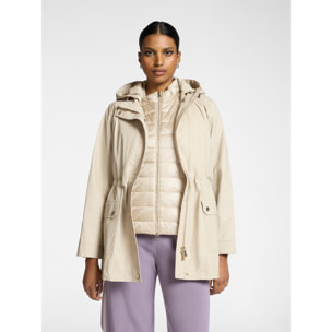 Elena Mirò - Parka con capas y capucha - Beige