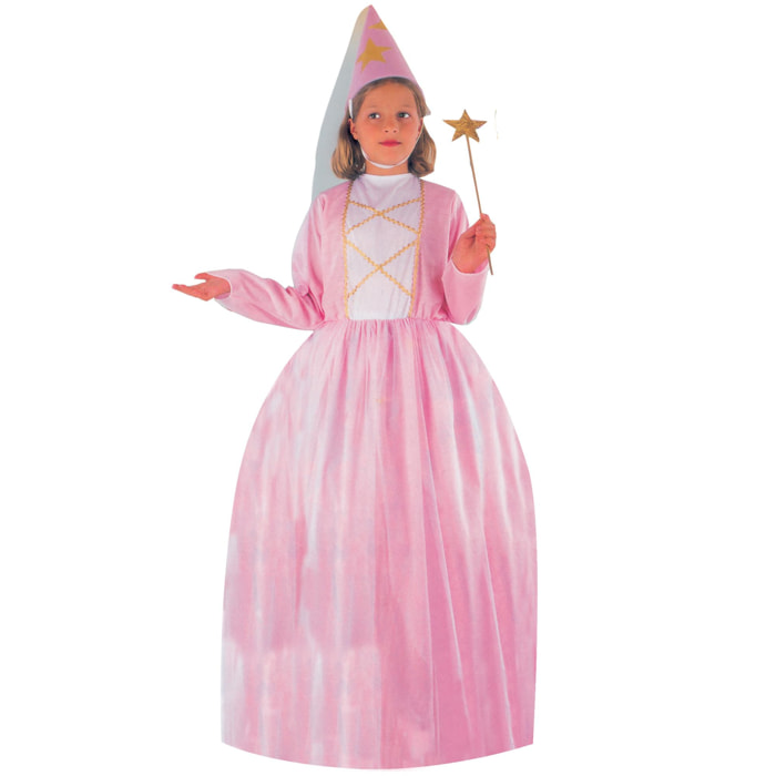 Abito Fatina Rosa Costume Carnevale Rosa Bambina