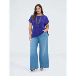 Fiorella Rubino - Camiseta de punto con cordón - Violeta