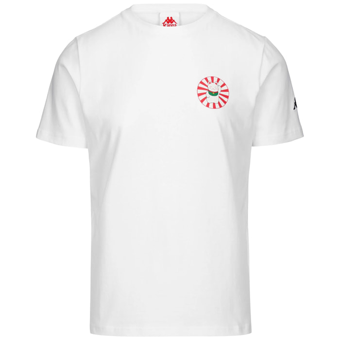 T-Shirts & Top Kappa Uomo AUTHENTIC JPN CONG Bianco