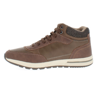 Armata di Mare Scarpe Uomo Stivaletti Casual Stringati con Soletta Rimovibile in Memory Foam AMU W24L629 Brown