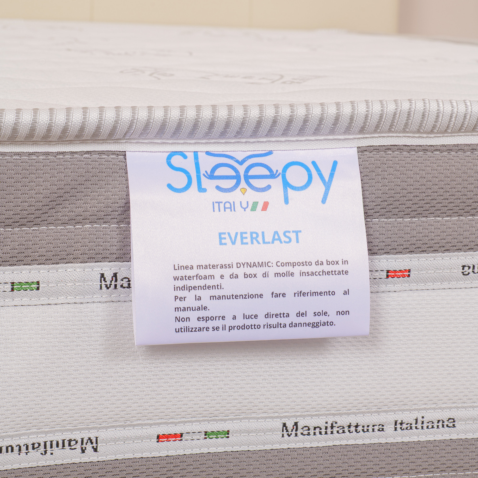 Materasso 800 Molle Insacchettate mod. EVERLAST Singolo mis. 80x190 alto 22cm - Sleepy Italy