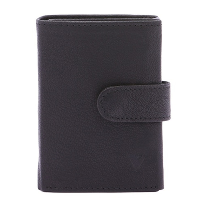 Portafoglio uomo in vera pelle - Modello False - Casual - 7.5 x 10.0 x 2.5 cm