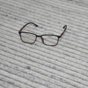 Tapis entièrement noué à la mains en laine motif Ligne grises