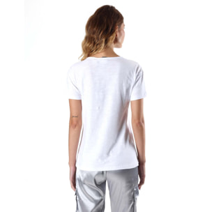 T-shirt donna Leone 1947 Apparel con grafica metallica. Look casual moderno.