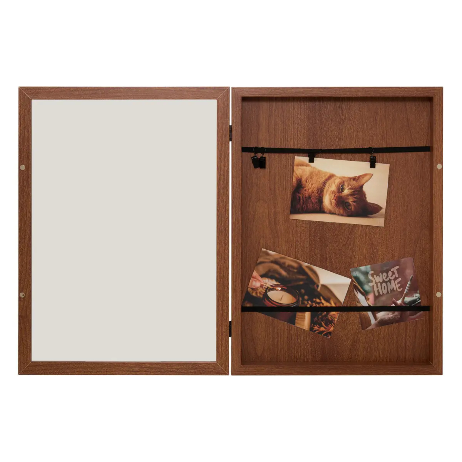 Porte-photos Lily rectangulaire 33x45cm marron