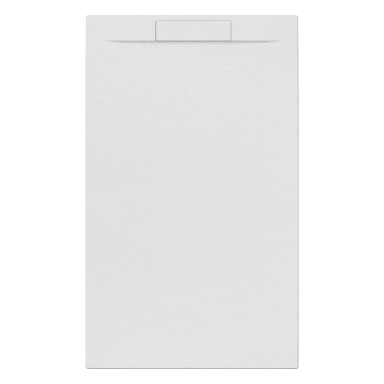 Fusion Receveur de douche 120x80cm en marbre coulé, Blanc (SATFU12080BL)