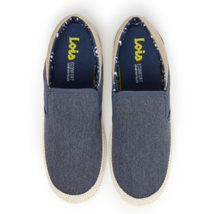 Bamba yute textil tipo slip-on Lois